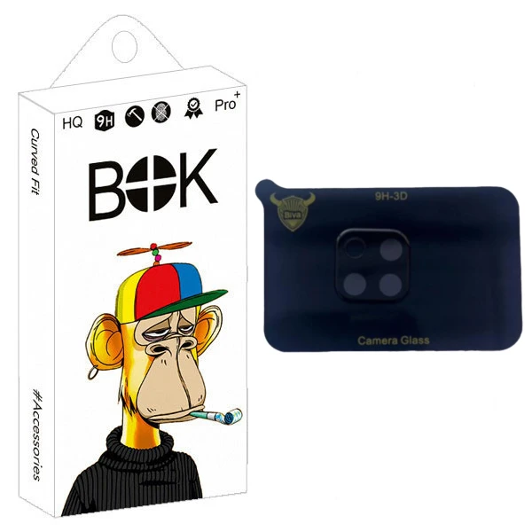 محافظ لنز دوربین بوک مدل 3D Carbon مناسب برای گوشی موبایل سامسونگ Galaxy A10