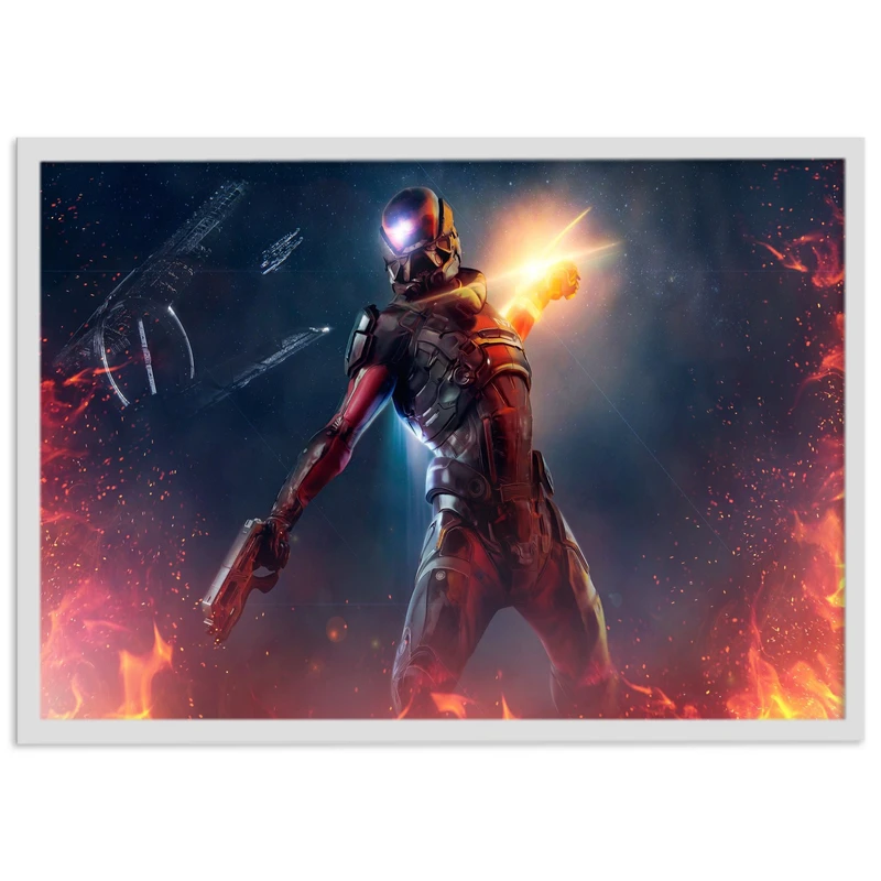 تابلو نوری بکلیت مدل طرح بازی گیم نت Mass Effect مدل چراغدار W-s1424
