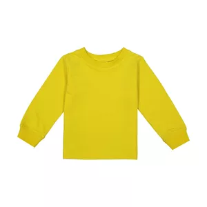 تی شرت آستین بلند نوزادی جی بی جو مدل بیسیک کد 654 رنگ زرد
