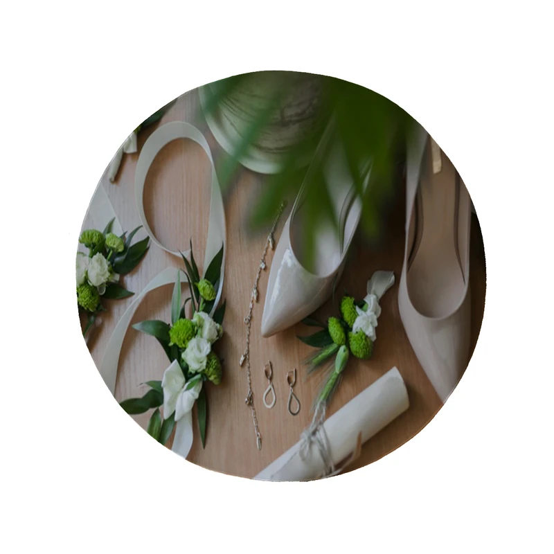 پادری مدل دایره طرح عروسی کد 8047 سایز 90 × 90 سانتی متر 