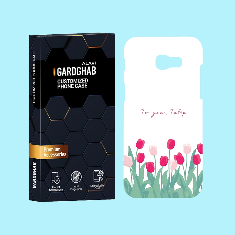 کاور گارد قاب علوی مدل گل مناسب برای گوشی موبایل سامسونگ Galaxy A5 2017 / A520