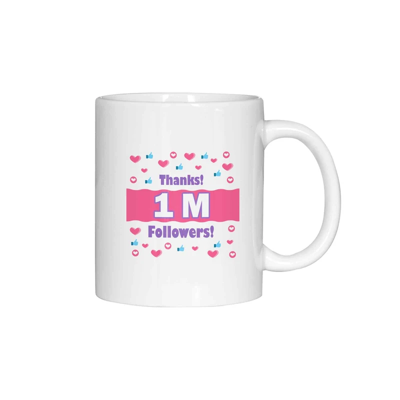 ماگ ژالینو طرح 1M Followers کد 001