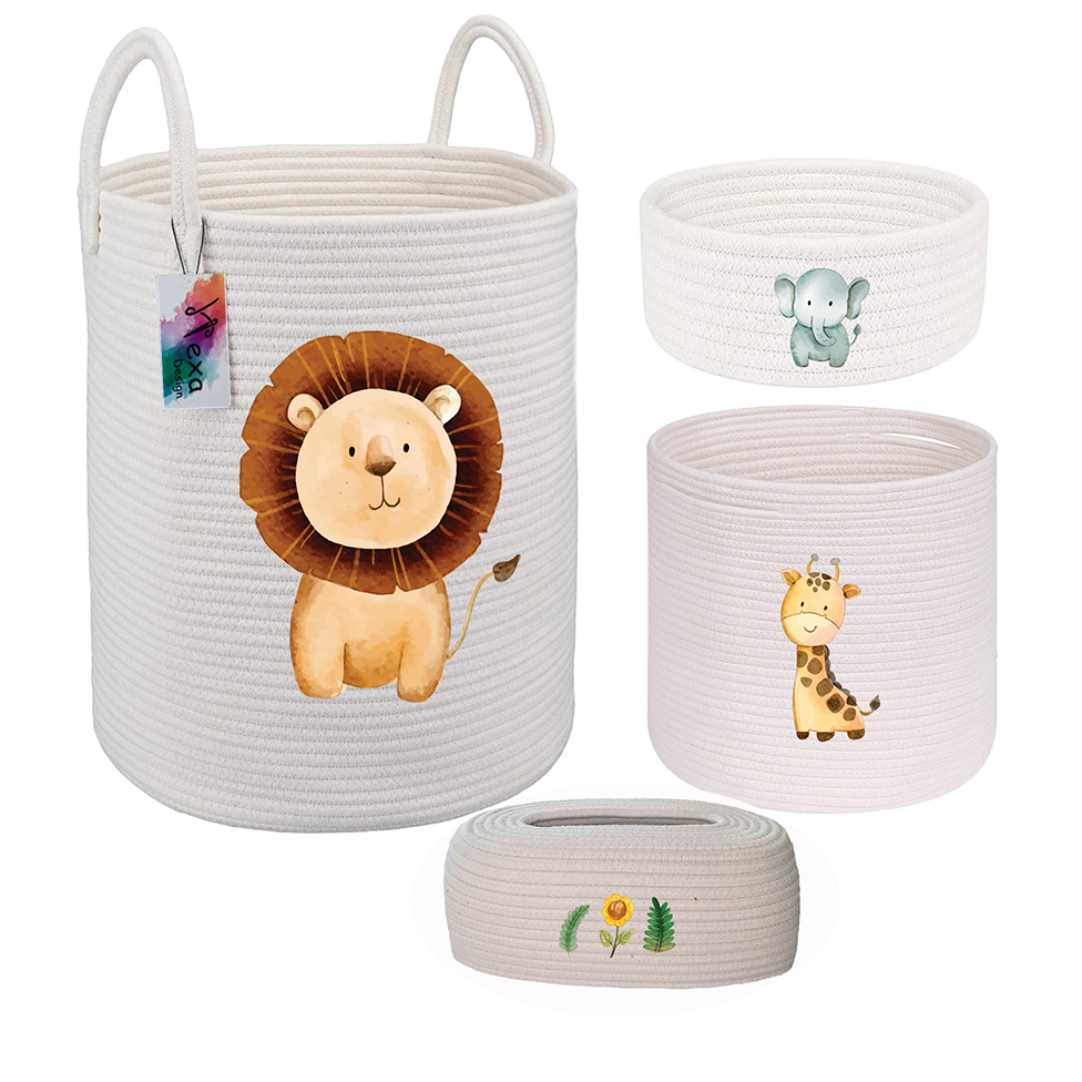 ست سیسمونی اتاق کودک مدل حیوانات 2 مجموعه 4 عددی