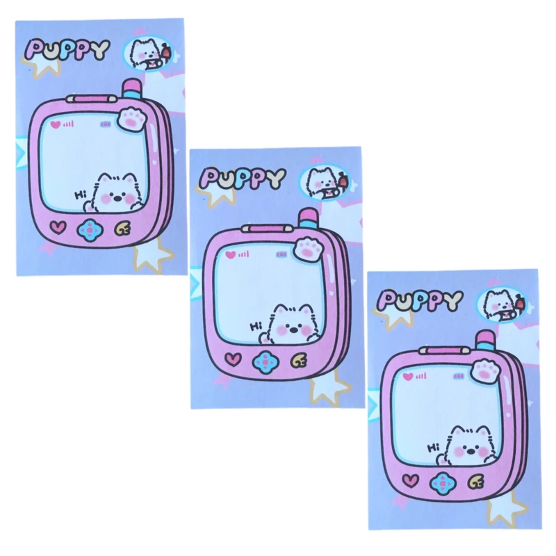 کاغذ یادداشت مدل Puppy سایز 6*9 سانتی متر بسته 3 عددی