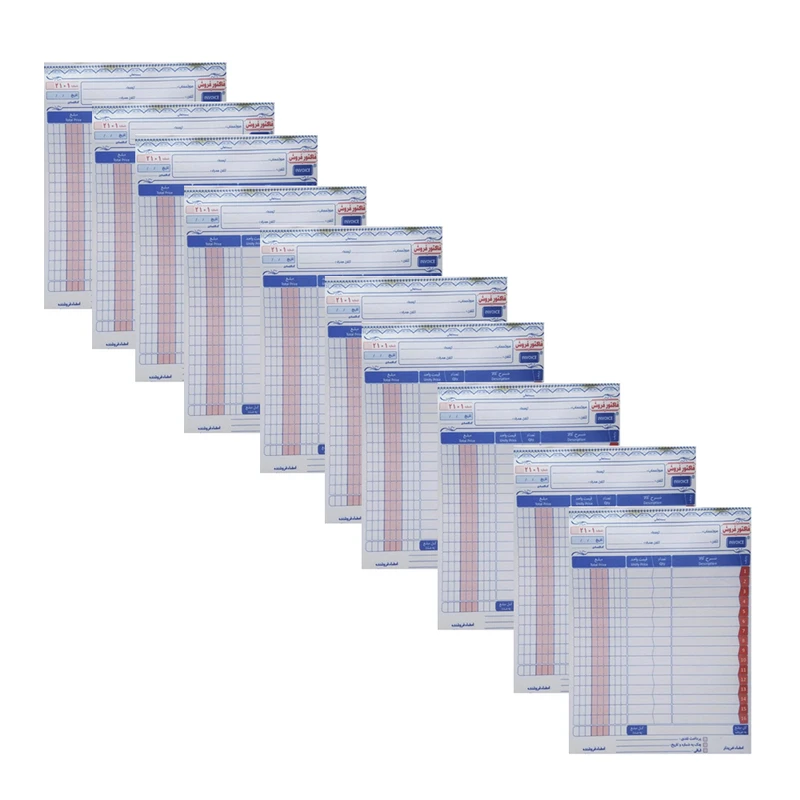 فاکتور فروش ایران فاکتور مدل 210 کاربن دار  بسته  10 عددی