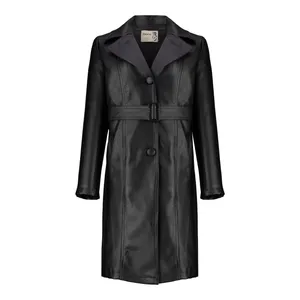 کت چرم زنانه السانا مدل هرمینا کد 235001