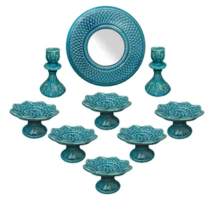مجموعه ظروف هفت سین 9 پارچه کد 6