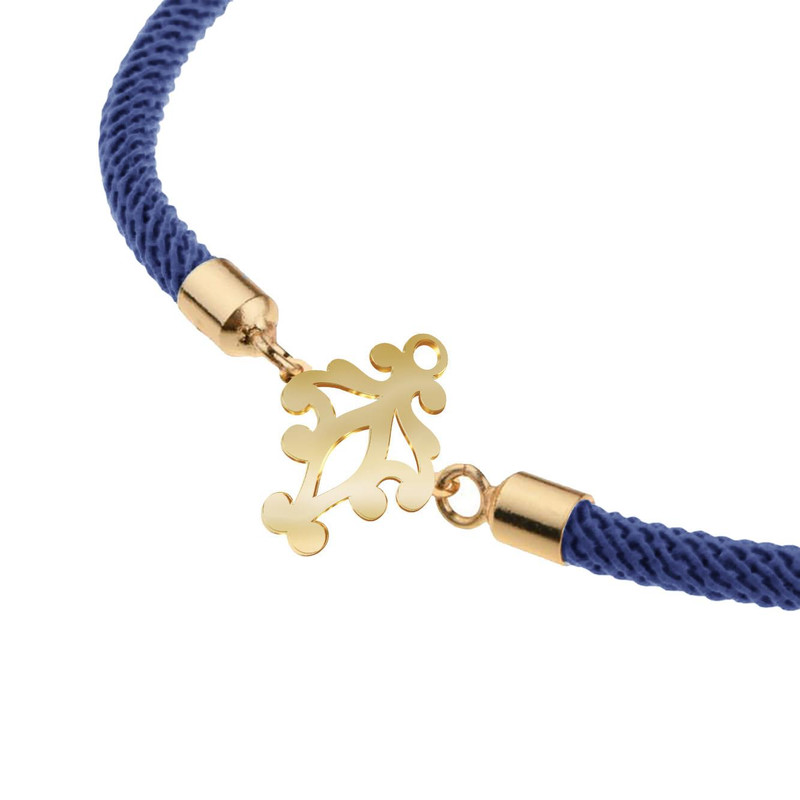 دستبند طلا 18 عیار زنانه مدوپد مدل اسلیمی کد D13-10632