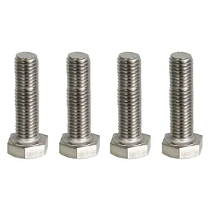 پیچ مدل P07 سر شش گوش آهنی 10x40 بسته 4 عددی