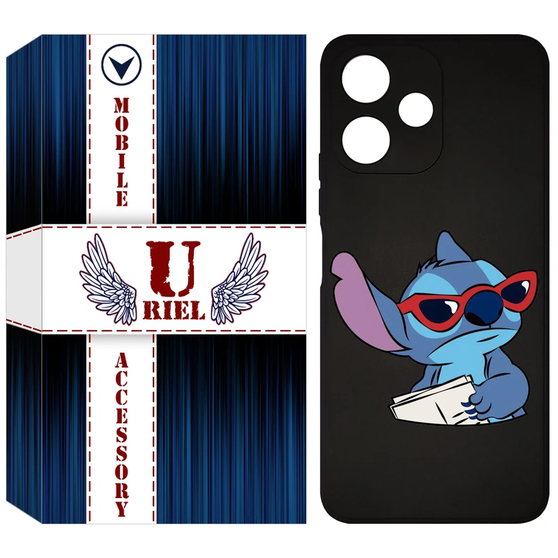 کاور یوریل مدل KSH کد 69 طرح  استیچ مناسب برای گوشی موبایل شیائومی Redmi 12 5G / Redmi Note 12R / Poco M6 Pro 5G