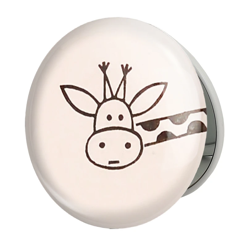 آینه جیبی خندالو طرح زرافه مدل تاشو کد 5043 