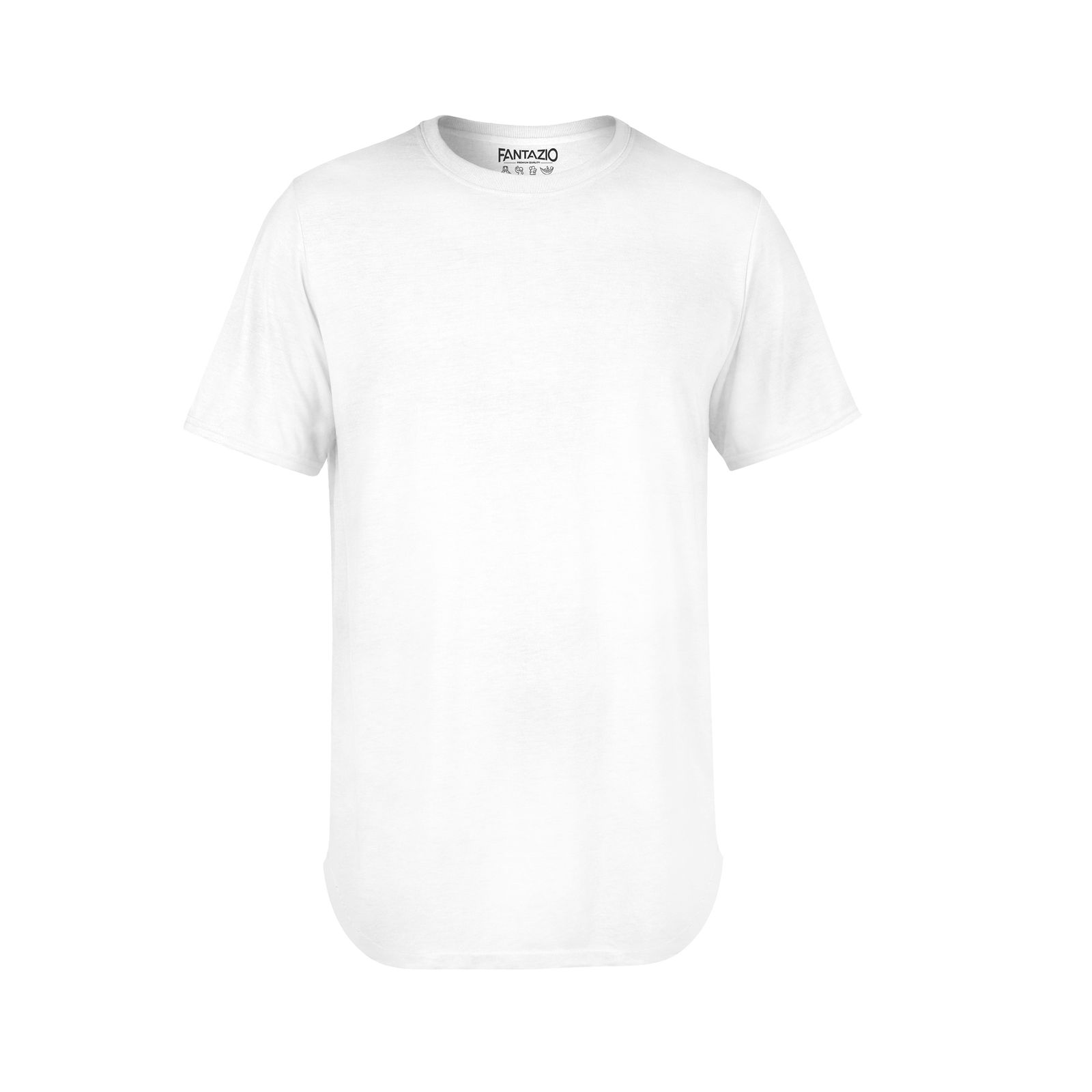 تی شرت لانگ مردانه فانتازیو مدل سفید کد 111 -  - 1