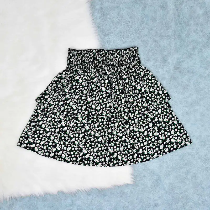 دامن چین‌دار زنانه دل آویز مدل H379