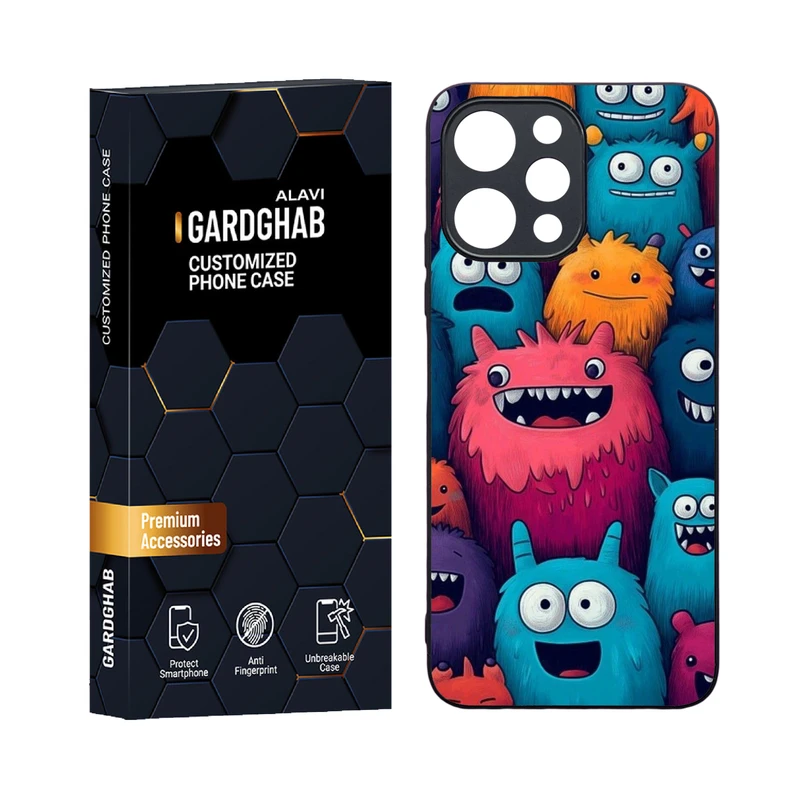 کاور گارد قاب علوی مدل دورژله ای کارتنی و انیمه مناسب برای گوشی موبایل شیائومی Poco M6 pro 5G