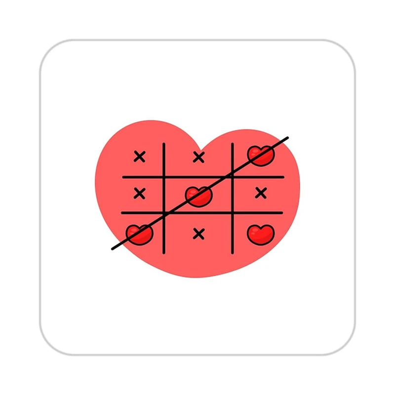 زیر لیوانی کاکتی طرح عاشقانه مدل mp40280