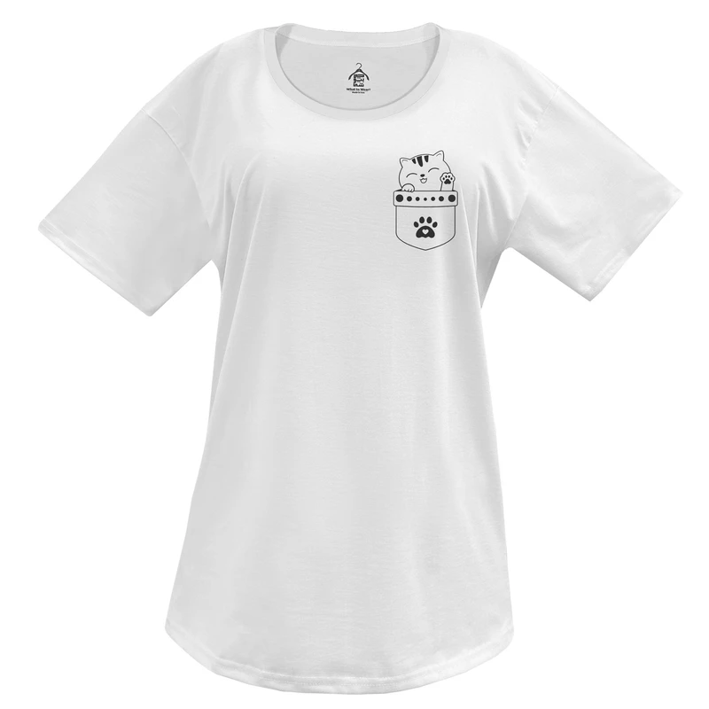 تی‌شرت آستین کوتاه زنانه مدل ببر کد WH.1027