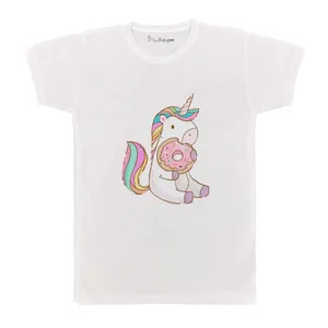 تی شرت بچگانه پرمانه طرح Unicorn کد pmt.3100