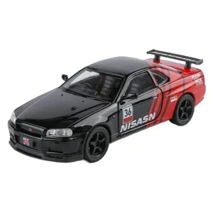 ماکت ماشین ناب سل مدل NISSAN SKYLINE GTR-R34 کد NAB001