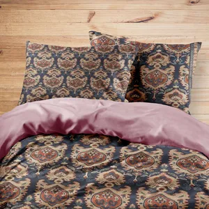 سرویس روتختی مدوپد طرح فرش قم خشتی مدل C-Ghom030 یک نفره 4 تکه