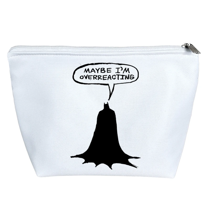 کیف لوازم آرایش دخترانه خندالو مدل عکس نوشته بتمن کد 5158