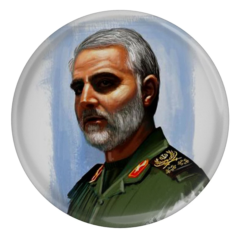 مگنت مدل S12554 طرح نقاشی سردار شهید حاج قاسم سلیمانی