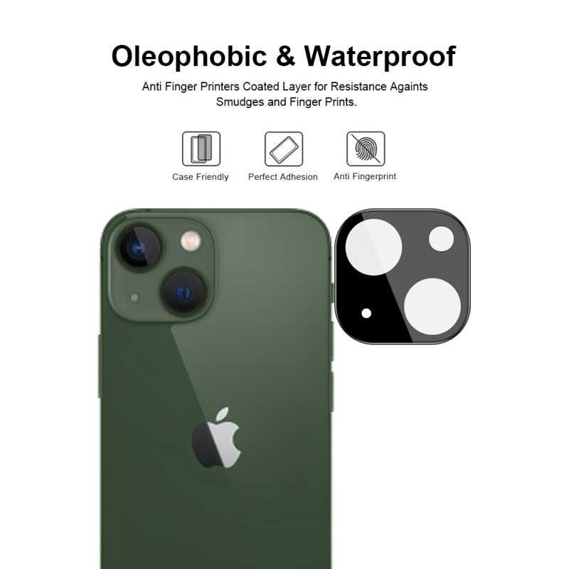 محافظ لنز دوربین بوک مدل 3D-9H مناسب برای گوشی موبایل اپل iPhone 13 / 13 Mini