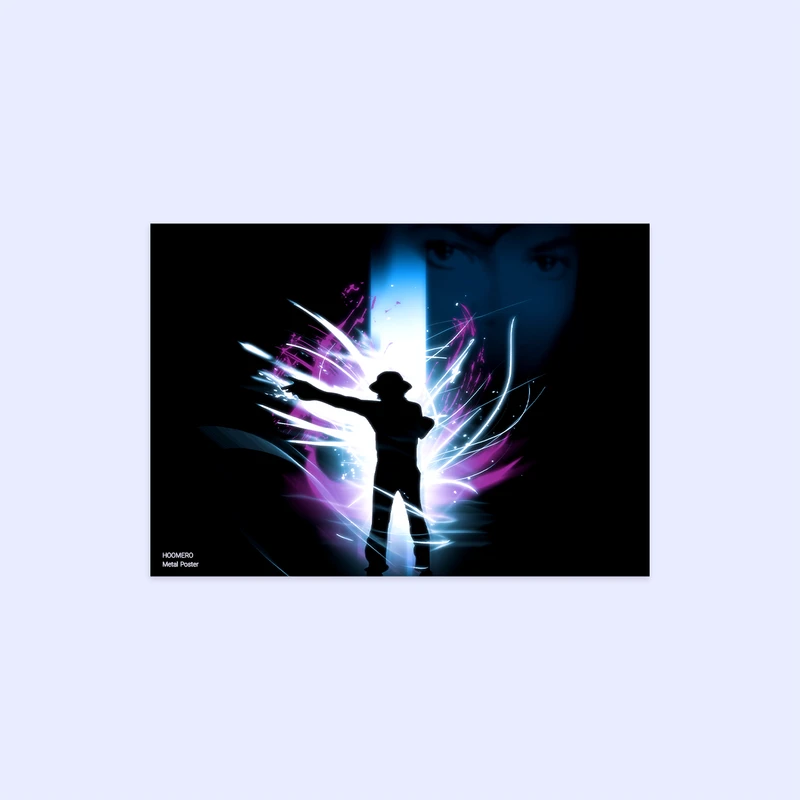 پوستر هومرو مدل فلزی طرح موسیقی Micheal Jackson کد PS1517