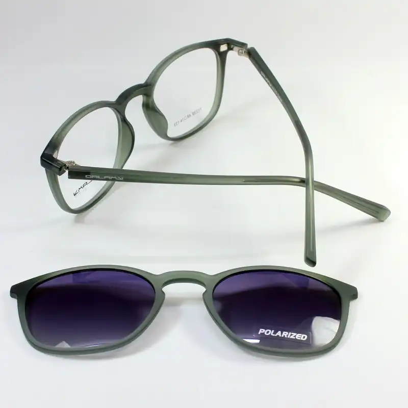 فریم عینک طبی گلکسی مدل 70239 به همراه کاور آفتابی