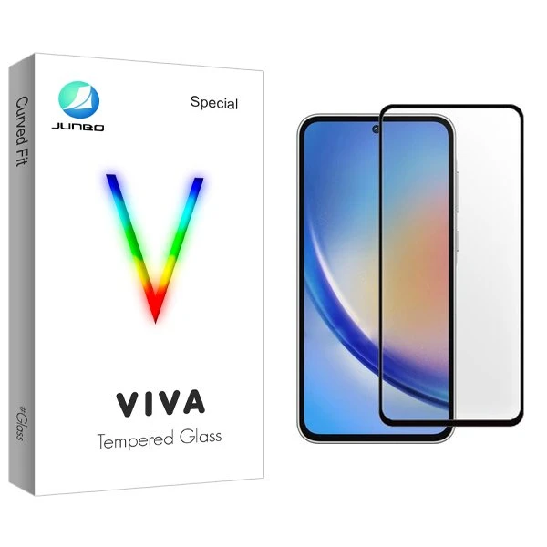 محافظ صفحه نمایش شیشه ای جانبو مدل Viva مناسب برای گوشی موبایل سامسونگ Galaxy A35
