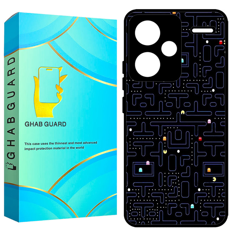 کاور قاب گارد طرح پکمن مدل GCHPN13PL مناسب برای گوشی موبایل شیائومی Redmi Note 13 Pro Plus