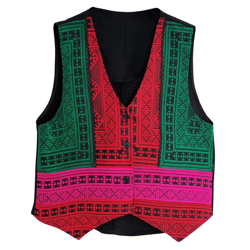 وست یقه هفت زنانه مدل رنگین 