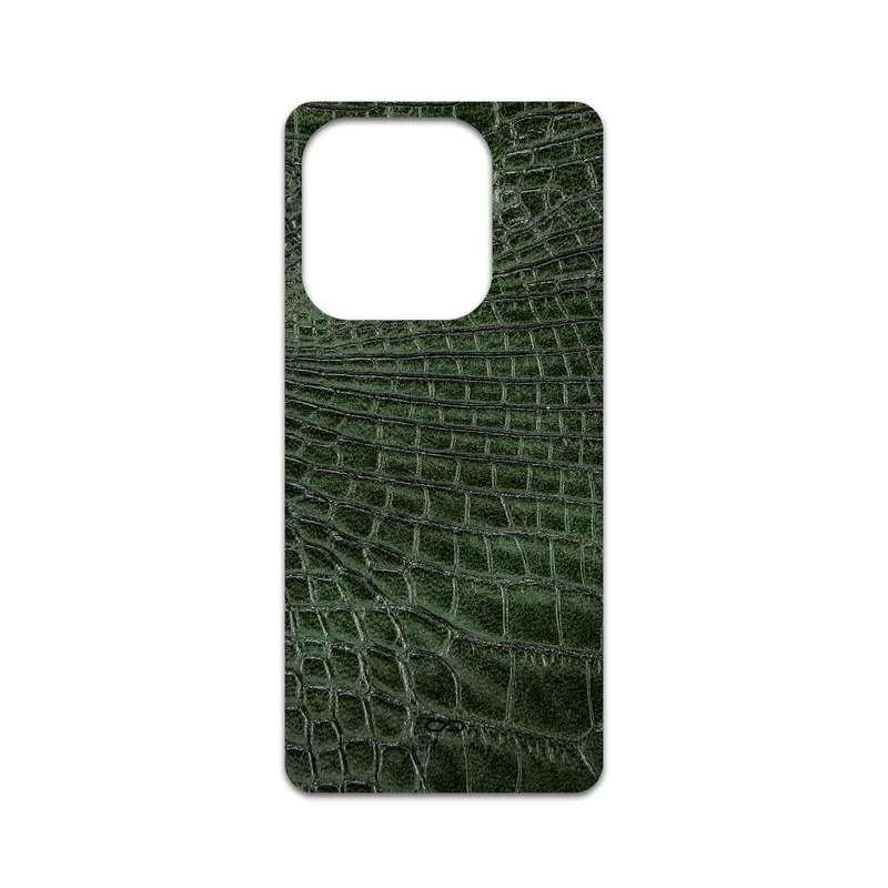 برچسب پوششی ماهوت مدل Green-Crocodile-Leather مناسب برای گوشی موبایل شیائومی Redmi Note 14 4G
