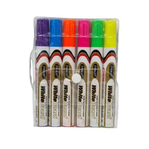 ماژیک وایت برد مدل رنگی بسته ۶ عددی