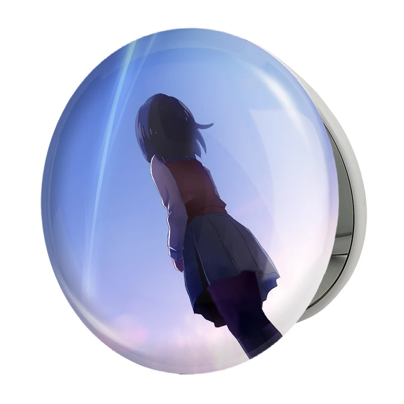 آینه جیبی خندالو طرح میتسویا میامیزو انیمه یورنیم Your Name مدل تاشو کد 16245 