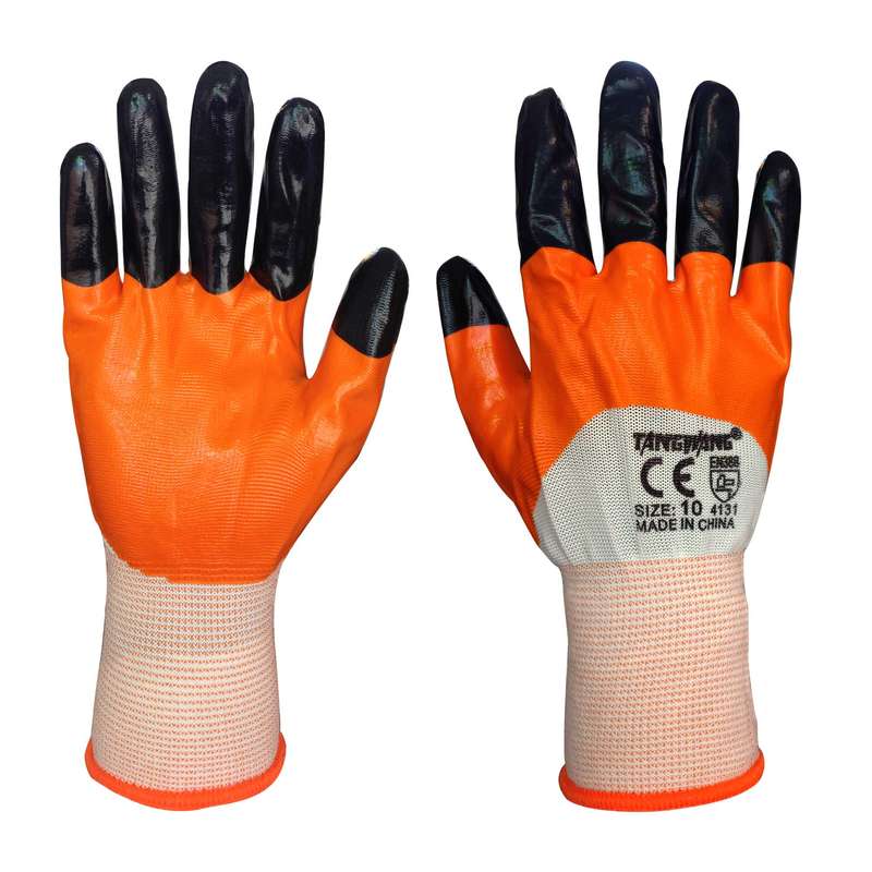 دستکش ایمنی تانگ وانگ مدل نیتریل انگشت دوبل کد 1111 دستکش ایمنی تانگ وانگ مدل نیتریل انگشت دوبل کد 1111