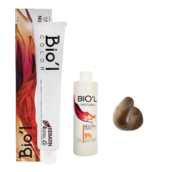 کیت رنگ مو بیول سری NATURAL شماره 9.0 حجم 100 میلی لیتر رنگ بلوند خیلی روشن طبیعی