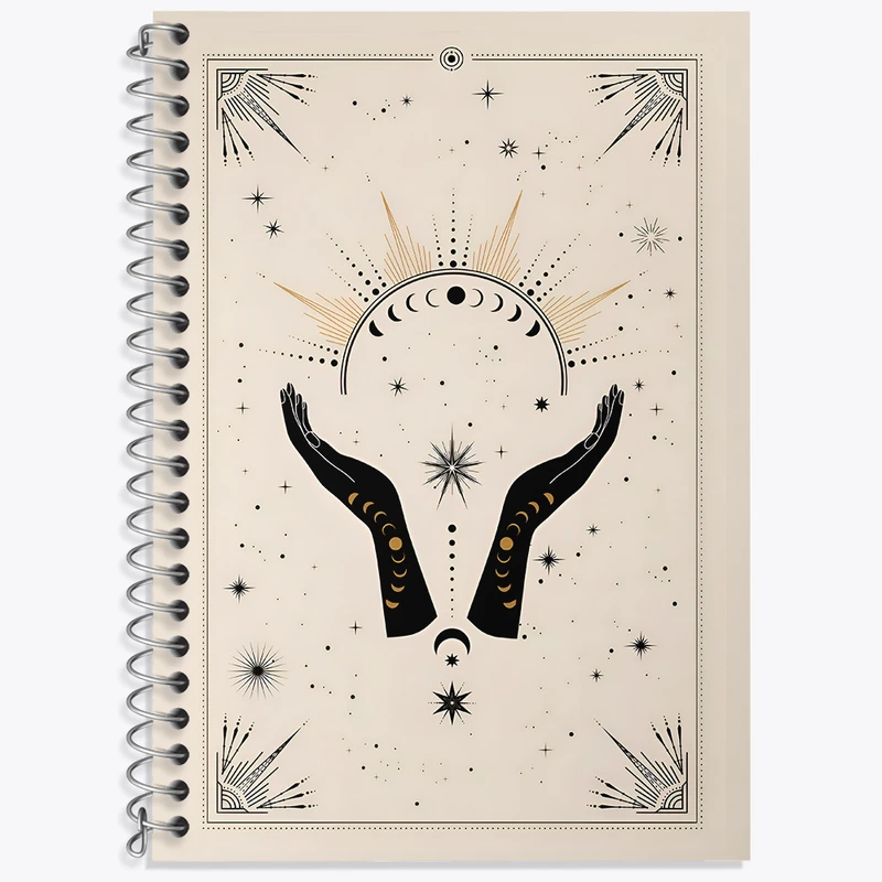 دفتر زبان 50 برگ خندالو مدل سه خط طرح Aesthetic کد N4472