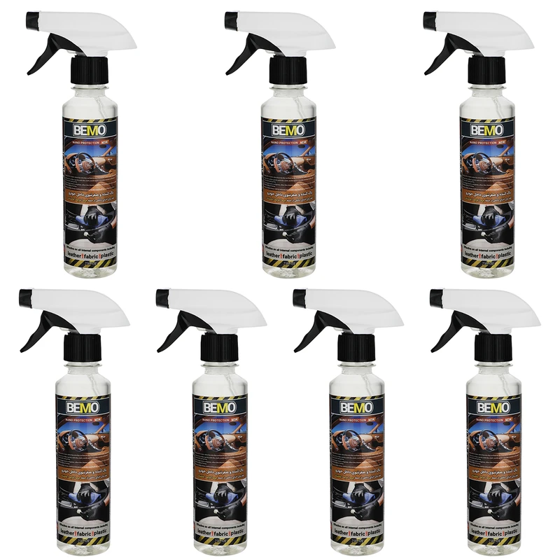 اسپری تمیز کننده داخل خودرو بمو مدل TRA1 حجم 250 میلی لیتر بسته 7 عددی