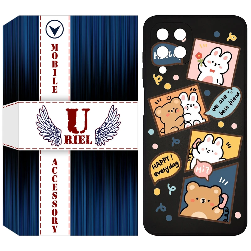 کاور یوریل مدل KSH کد 19 طرح خرگوش و خرس مناسب برای گوشی موبایل سامسونگ Galaxy M33