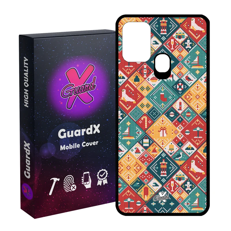 کاور گارد ایکس طرح Pattern مدل Glass10168 مناسب برای گوشی موبایل سامسونگ Galaxy M31 / M31 Prime / F41