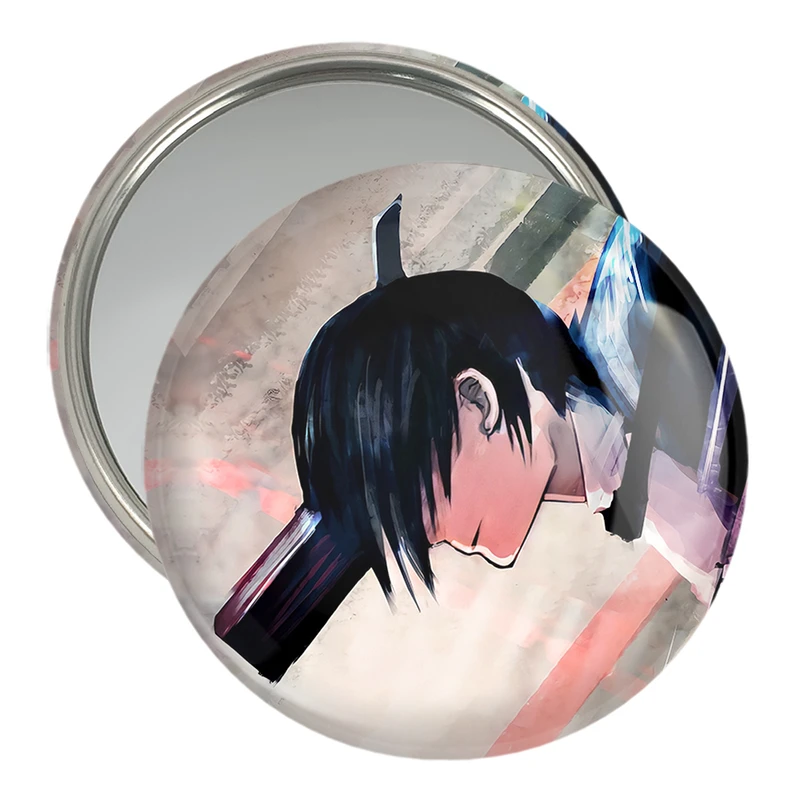 آینه جیبی خندالو مدل هایاکاوا انیمه مرد اره ای Chainsaw Man  کد 17934