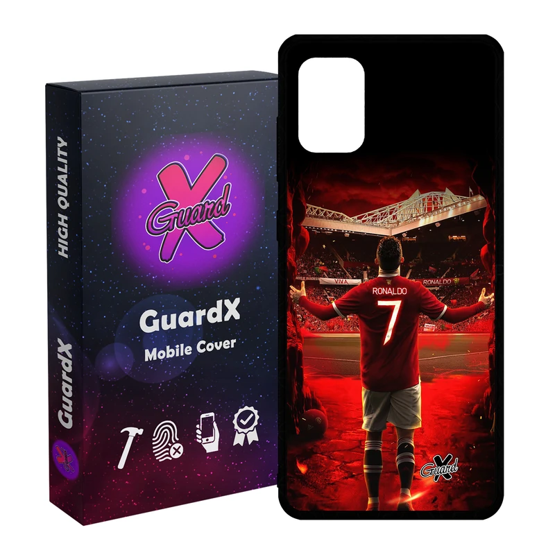کاور گارد ایکس طرح Ronaldo مدل Glass10397 مناسب برای گوشی موبایل سامسونگ Galaxy A31