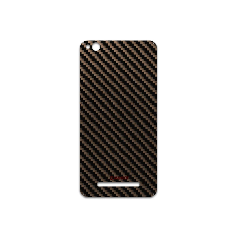 برچسب پوششی ماهوت مدل Glossy-Brown-Fiber مناسب برای گوشی موبایل شیائومی Redmi 4A