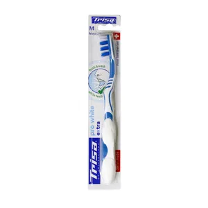 مسواک تریزا مدل pro white extra با برس متوسط