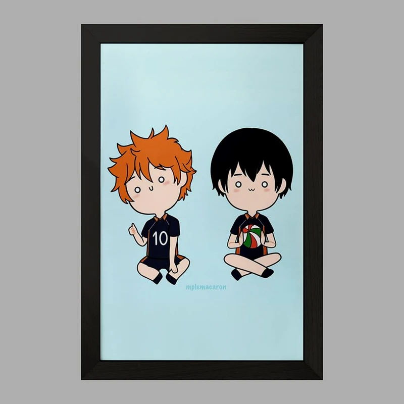 تابلو خندالو مدل کاگیاما و هیناتا انیمه آبشار سرنوشت هایکیو کاگیاما  کد 11213