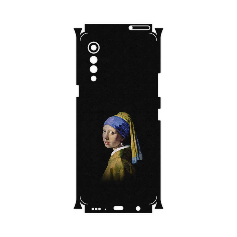 برچسب پوششی ماهوت مدل Girl with a Pearl Earring of Vermeer-FullSkin مناسب برای گوشی موبایل ال جی Velvet 5G