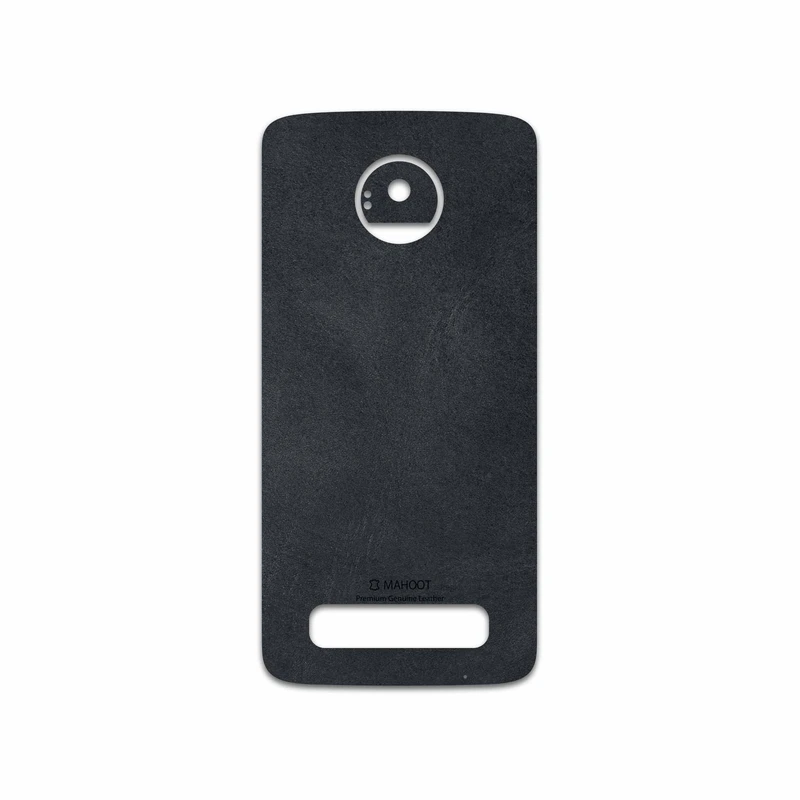 برچسب پوششی ماهوت مدل Graphite Buffalo Leather مناسب برای گوشی موبایل موتورولا Moto Z Play