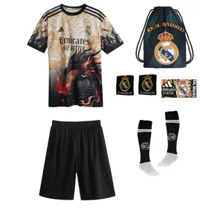 ست 7 تکه لباس ورزشی پسرانه مدل دراگون رئال مادید طرح امباپه کد k2026