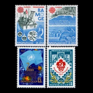 تمبر یادگاری مدل خارجی مجموعه 4 عددی 