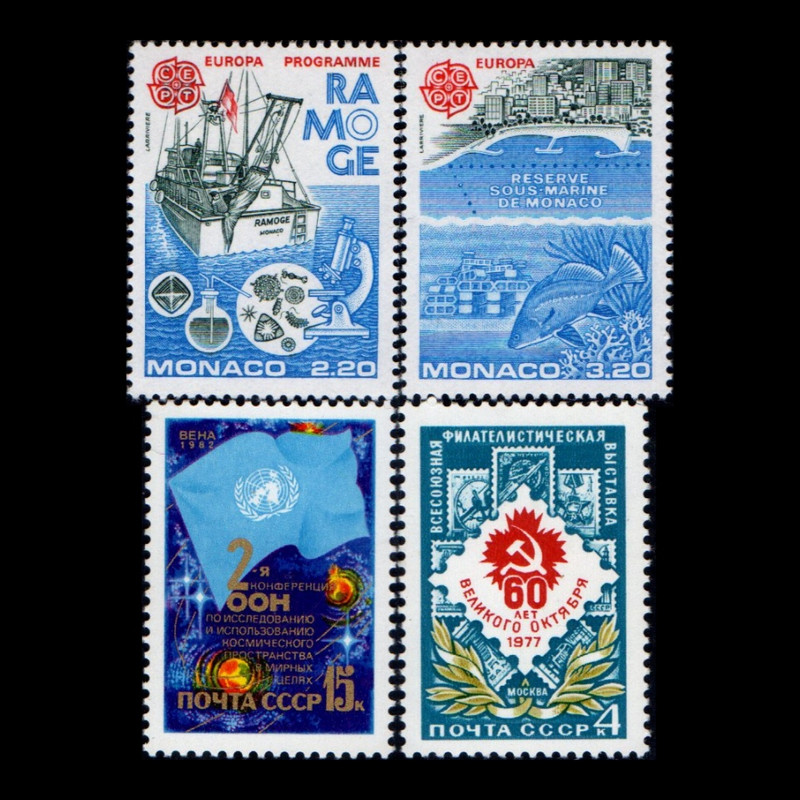 تمبر یادگاری مدل خارجی مجموعه 4 عددی 